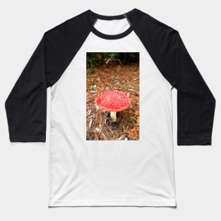 Red Mushroom Baseball T-Shirt